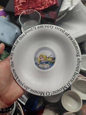 Paul Cardew "Alice in Wonderland's Cafe" saucer plate